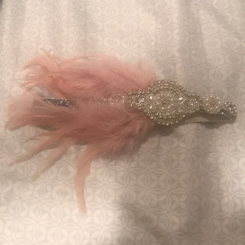 Feather headpiece.